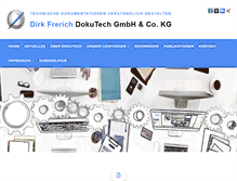 Tablet Screenshot of dokutech-gmbh.com